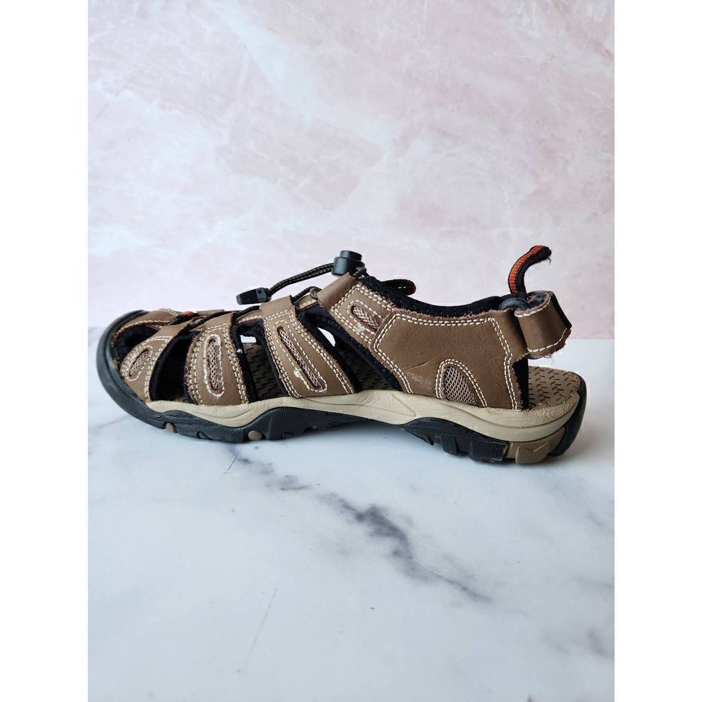 Eddie Bauer men's size 10 Tommy outdoor sandal brown leather water shoes